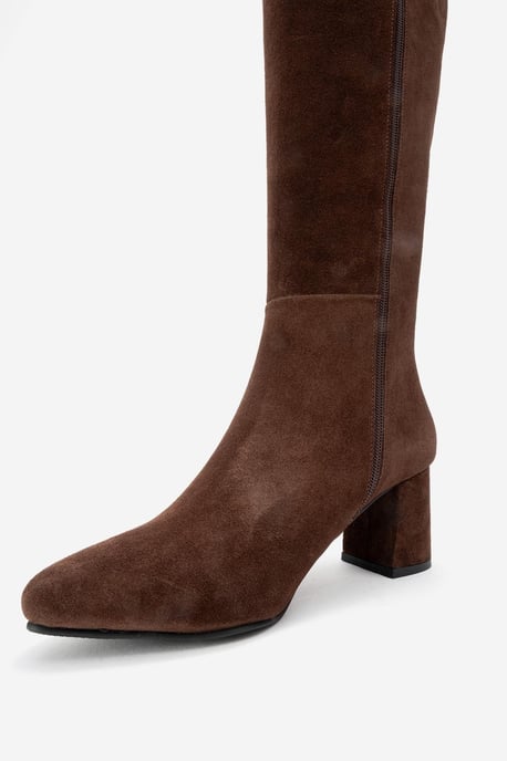 Sejas Leder Blockabsatz Knieholer Stiefel (Damen) - Image 4