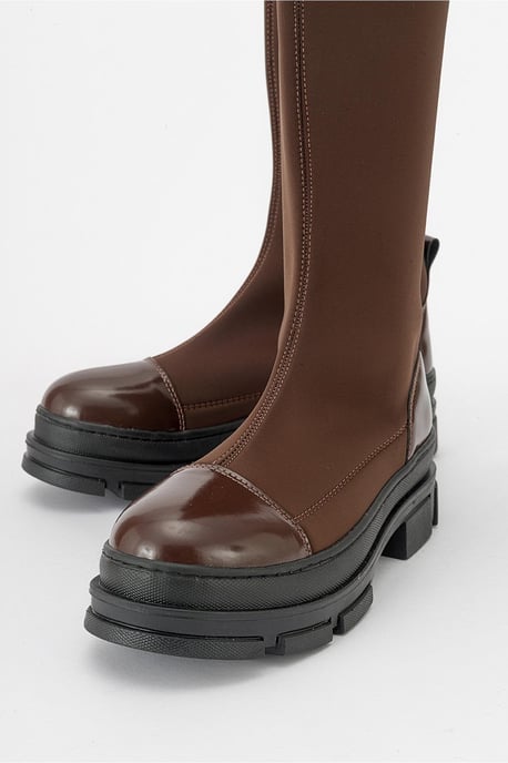 Bella Stretch Scuba Kniehoher Stiefel - Image 1