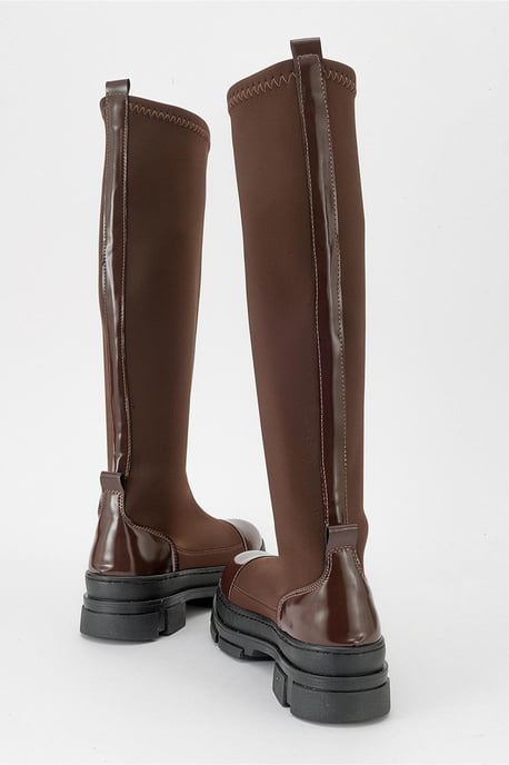 Bella Stretch Scuba Kniehoher Stiefel - Image 3