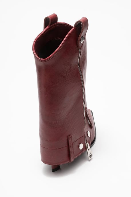 Lola Reißverschluss Spitzer Zehenbereich Absatz Stiefel - Image 5
