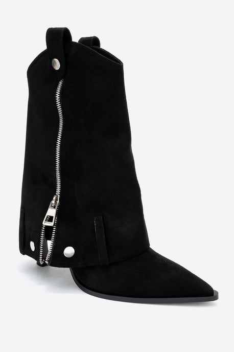 Lola Reißverschluss Spitzer Zehenbereich Absatz Stiefel - Image 3