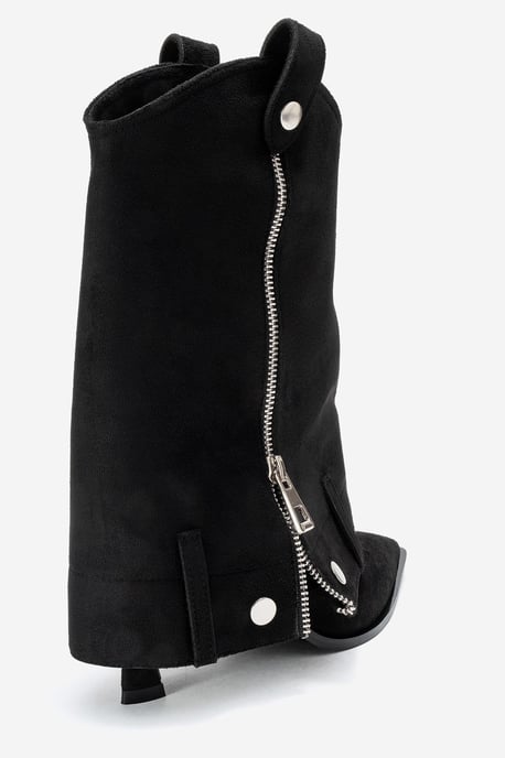 Lola Reißverschluss Spitzer Zehenbereich Absatz Stiefel - Image 5