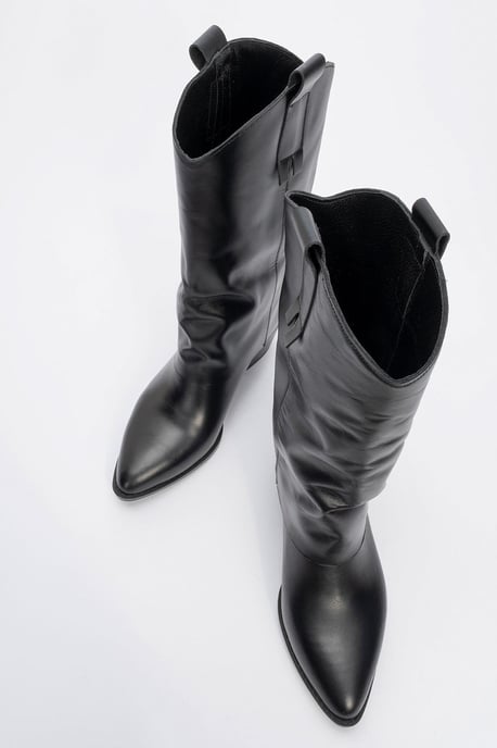 Teodora Leder Blockabsatz Stiefel (Damen) - Image 2
