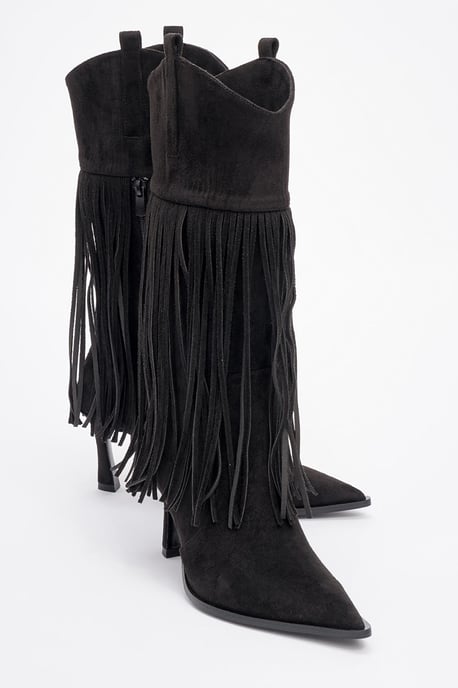 Gueras Fransen Spitzer Zeh Stiefel (Damen) - Image 1