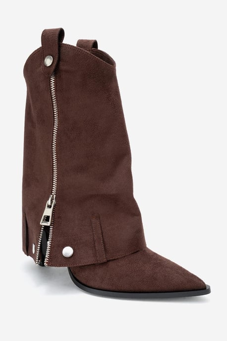 Lola Reißverschluss Spitzer Zehenbereich Absatz Stiefel - Image 1