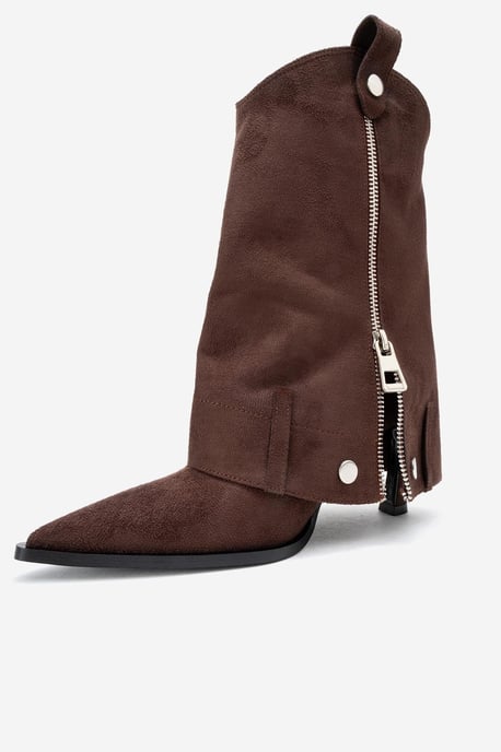 Lola Reißverschluss Spitzer Zehenbereich Absatz Stiefel - Image 4
