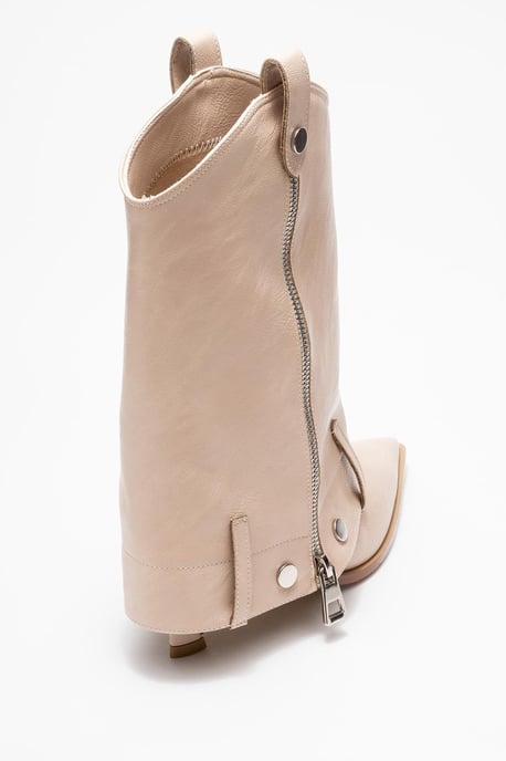 Lola Reißverschluss Spitzer Zehenbereich Absatz Stiefel - Image 4