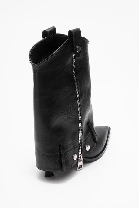 Lola Reißverschluss Spitzer Zehenbereich Absatz Stiefel - Image 5