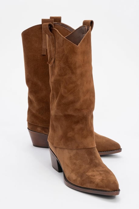 Teodora Leder Blockabsatz Stiefel (Damen) - Image 1