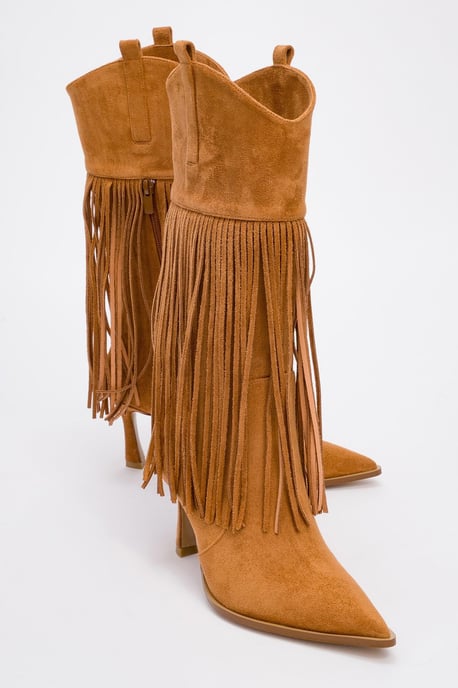 Gueras Fransen Spitzer Zeh Stiefel (Damen) - Image 1