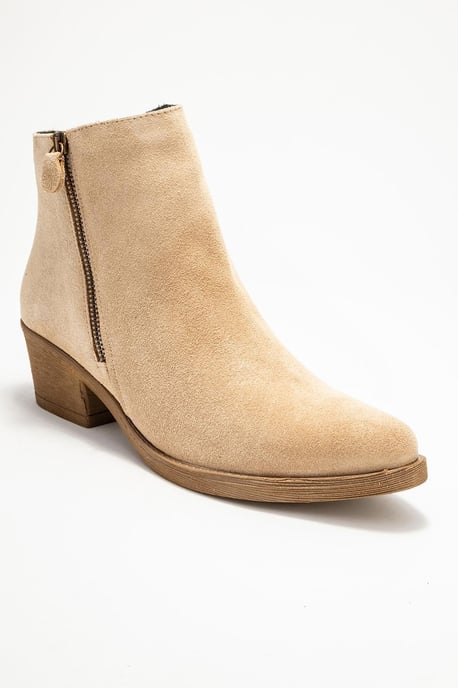 Jayer Leder Doppelreißverschluss Blockabsatz Stiefel (Damen) - Image 3
