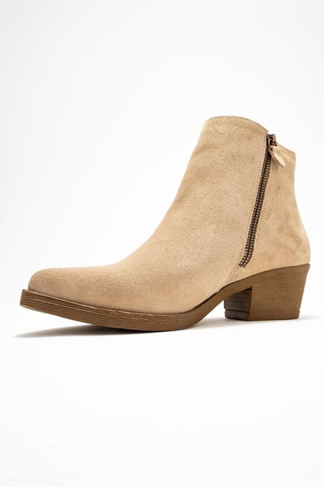 Jayer Leder Doppelreißverschluss Blockabsatz Stiefel (Damen) - Image 4