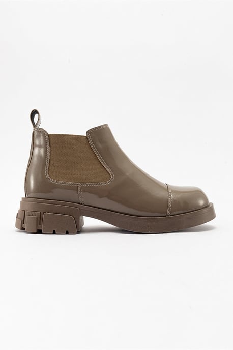 Cafune Lackleder Plateaustiefel - Image 1