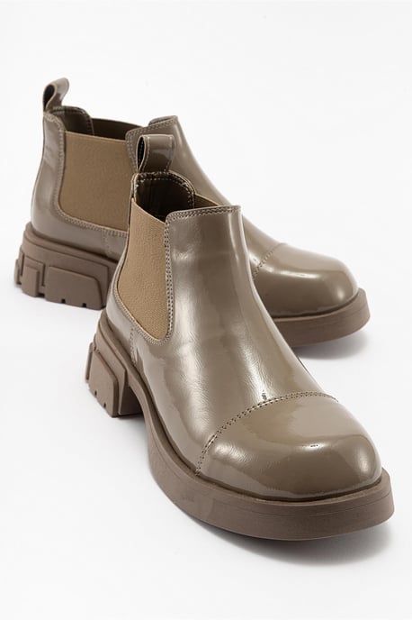 Cafune Lackleder Plateaustiefel - Image 2
