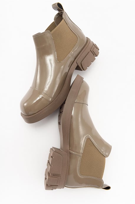 Cafune Lackleder Plateaustiefel - Image 3