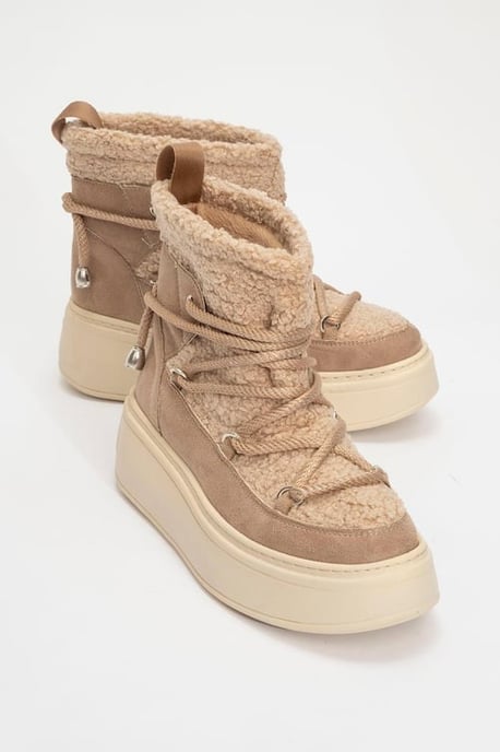 Dila Gefütterter Stiefel mit Fell - Image 1