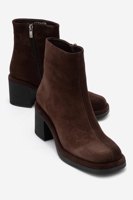 Junae Leder Blockabsatz Stiefel (Damen) - Image 2