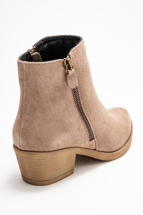 Jayer Leder Doppelreißverschluss Blockabsatz Stiefel (Damen) - Image 5