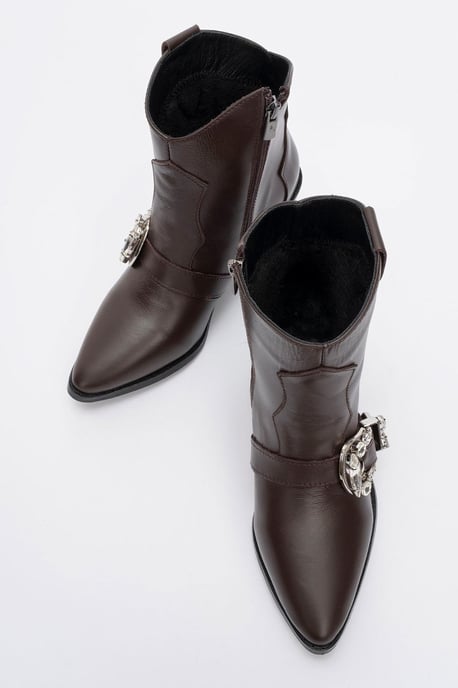 Any Leder Schnallen Stiefel - Image 2