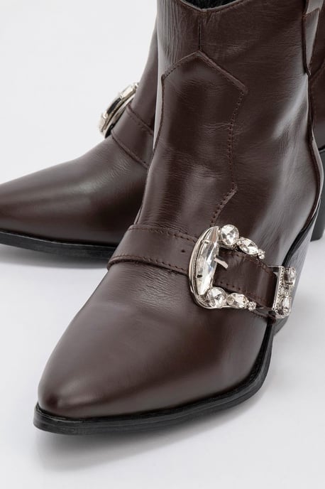 Any Leder Schnallen Stiefel - Image 3