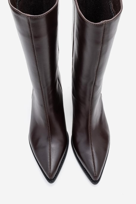 Juana Leder Spitzschuh Stiefel (Damen) - Image 3