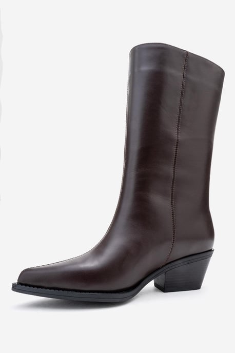 Juana Leder Spitzschuh Stiefel (Damen) - Image 4