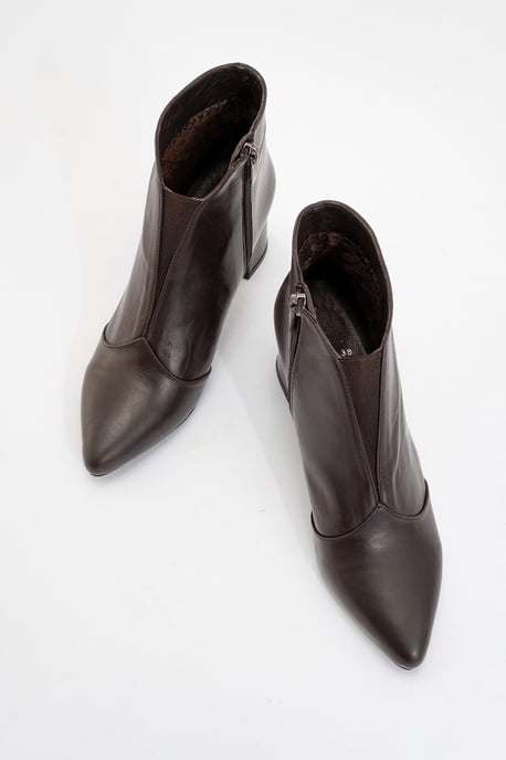 Finda Leder Blockabsatz Stiefel - Image 2