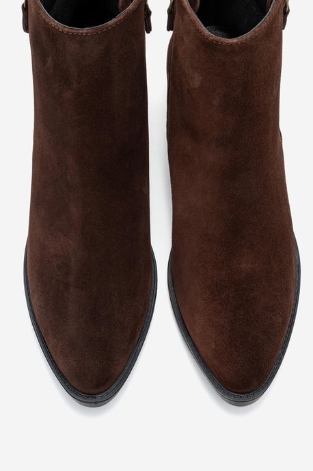Jayer Leder Doppelreißverschluss Blockabsatz Stiefel (Damen) - Image 2