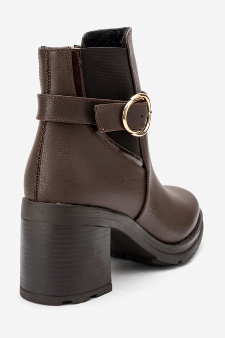 Heile Schnallen-Blockabsatz-Stiefel (Damen) - Image 5