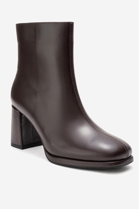 Napoli Leder Blockabsatz Stiefel (Damen) - Image 1