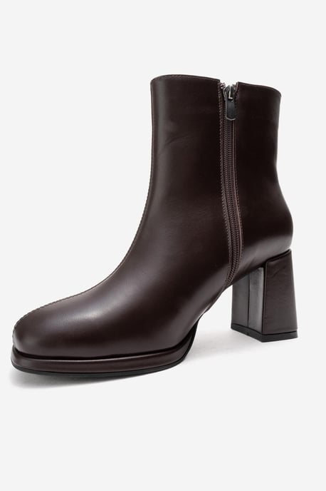 Napoli Leder Blockabsatz Stiefel (Damen) - Image 4
