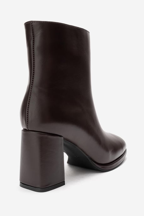 Napoli Leder Blockabsatz Stiefel (Damen) - Image 5