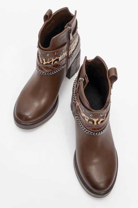 Boliva Schnalle Kette Blockabsatz Stiefel (Damen) - Image 2
