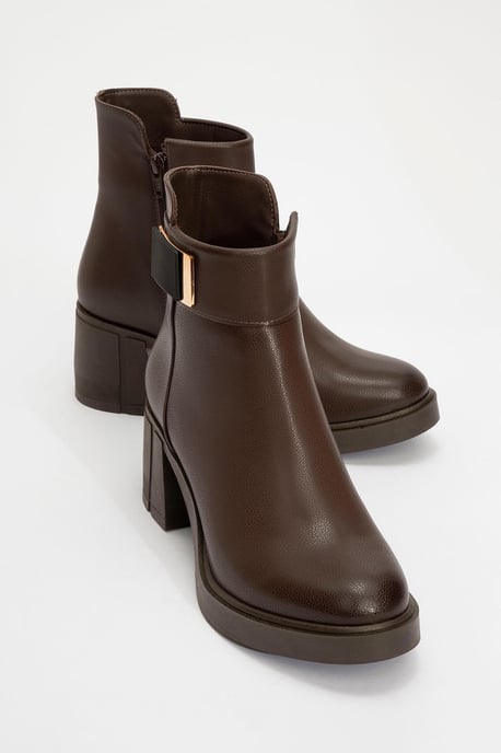 Rashe Blockabsatz Reißverschluss Stiefel (Damen) - Image 1