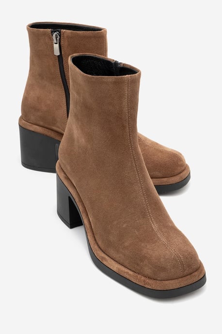 Junae Leder Blockabsatz Stiefel (Damen) - Image 2