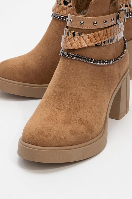 Boliva Schnalle Kette Blockabsatz Stiefel (Damen) - Image 3