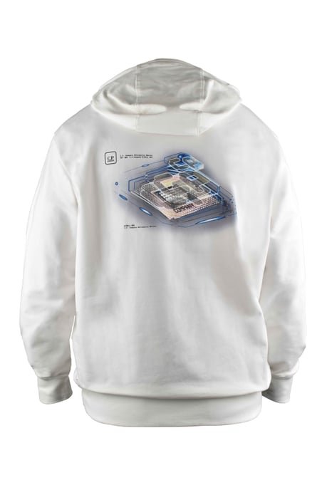 C.P. Company Sweatshirt Hoodie Weiß - Image 2