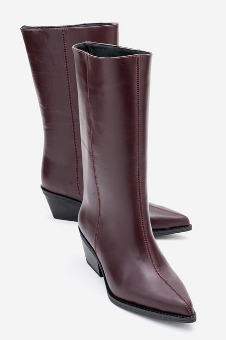Juana Leder Spitzschuh Stiefel (Damen) - Image 2