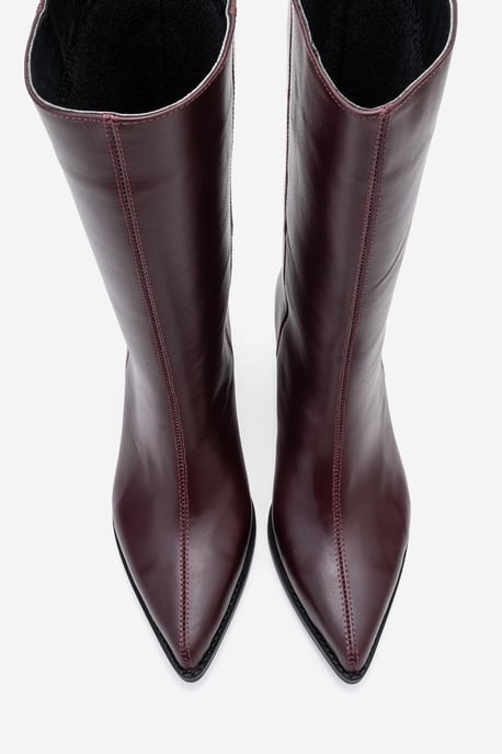 Juana Leder Spitzschuh Stiefel (Damen) - Image 3