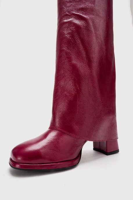 Lojo Leder Blockabsatz Stiefel (Damen) - Image 5