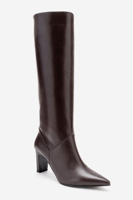 Merla Leder Blockabsatz Stiefel (Damen) - Image 2