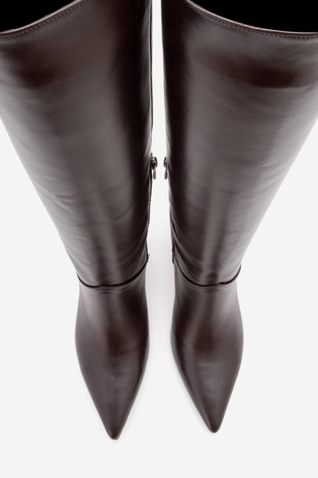 Merla Leder Blockabsatz Stiefel (Damen) - Image 3