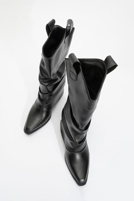 Okus Schnalle Blockabsatz Stiefel - Image 6