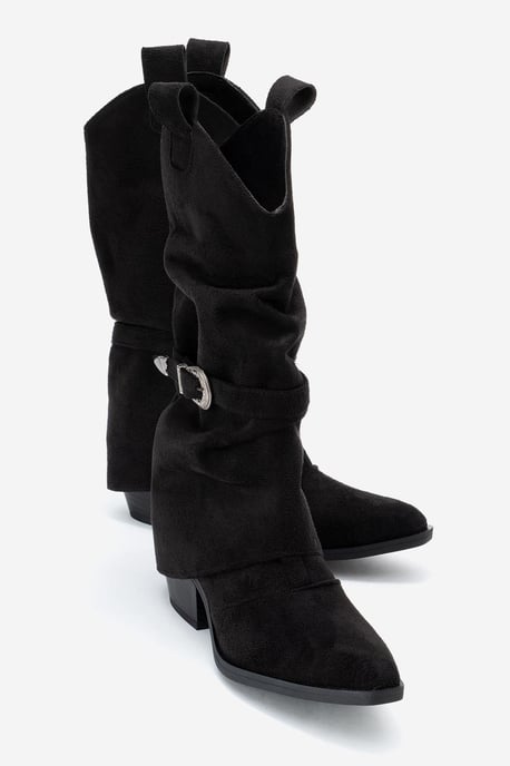 Okus Schnalle Blockabsatz Stiefel - Image 1