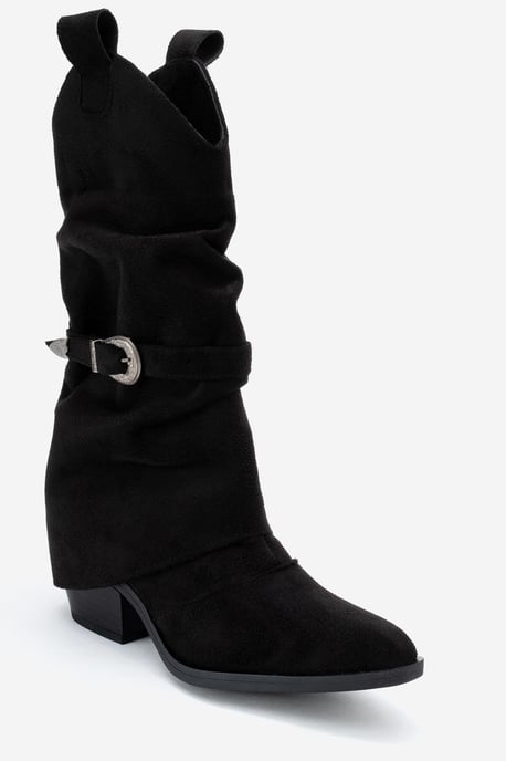 Okus Schnalle Blockabsatz Stiefel - Image 3