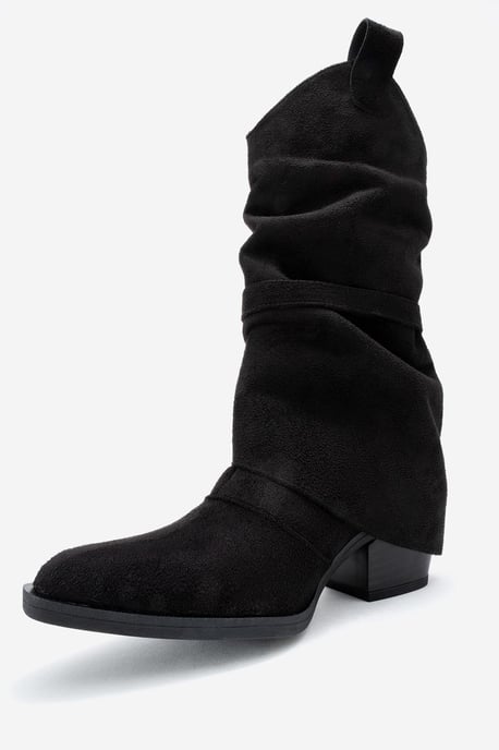 Okus Schnalle Blockabsatz Stiefel - Image 4