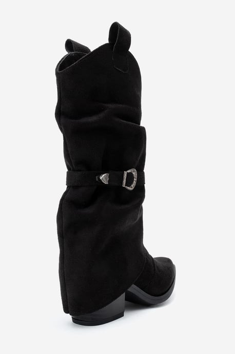 Okus Schnalle Blockabsatz Stiefel - Image 5