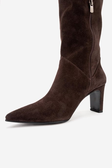 Merla Leder Blockabsatz Stiefel (Damen) - Image 4