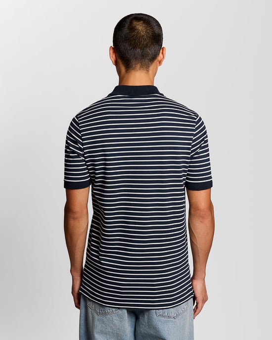 W403 Polo Shirt in Navy - Image 3