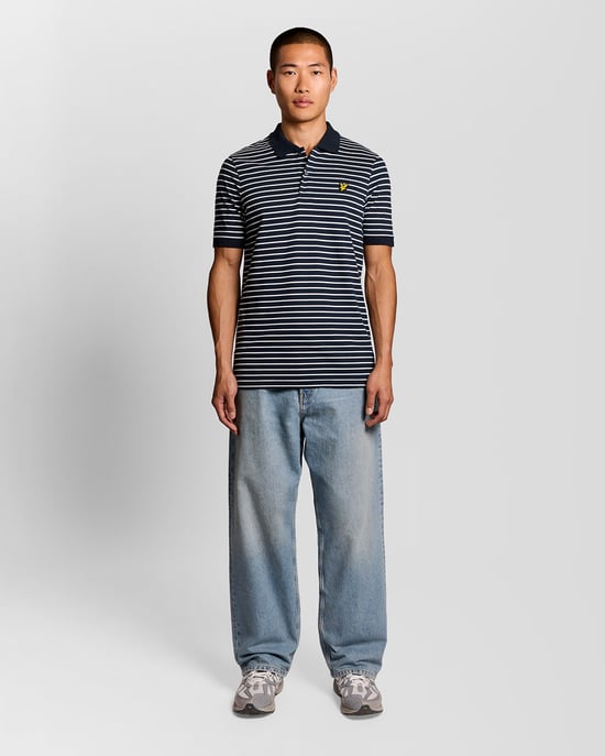 W403 Polo Shirt in Navy - Image 5
